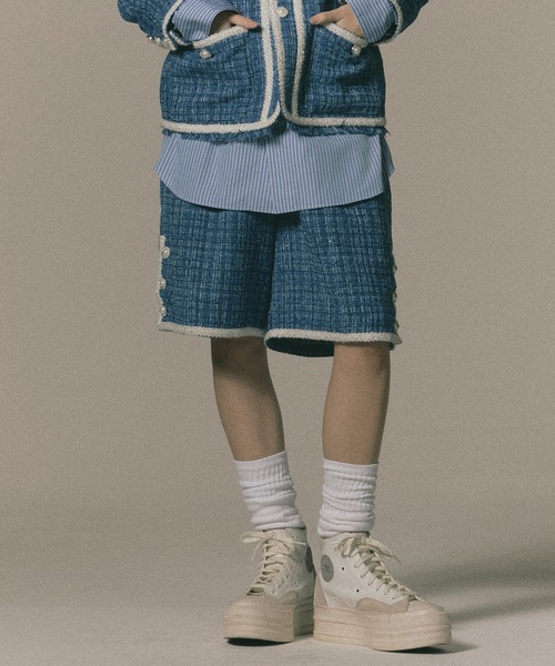 DISCOVERED(ディスカバード)の「HOMMAGE SHORTS(その他パンツ・メンズ・ブラック/ブルー・1/3)」の2枚目の写真