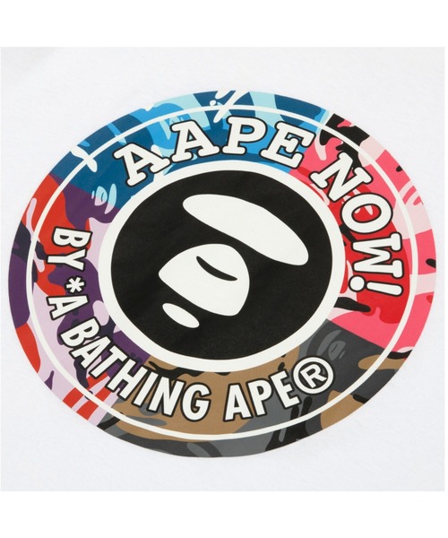 AAPE BY A BATHING APE(エーエイプバイアベイシングエイプ)の「AAPE ONLINE EXCLUSIVE TEE(AAPE FOUR CITY CAMO)(Tシャツ/カットソー・メンズ・ブラック/ホワイト・MEDIUM/LARGE/XX-LARGE/X-LARGE/SMALL)」の4枚目の写真