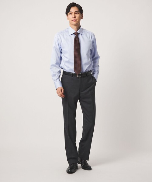 A DAY IN THE LIFE UNITED ARROWS(アデイインザライフユナイテッドアローズ)の「ヘリンボーン ワイドカラー レギュラーフィット シャツ-イージーケア-<A DAY IN THE LIFE>(シャツ/ブラウス・メンズ・ロイヤルブルー/ホワイト・38cm/37cm/41cm/40cm/42cm/39cm)」の17枚目の写真