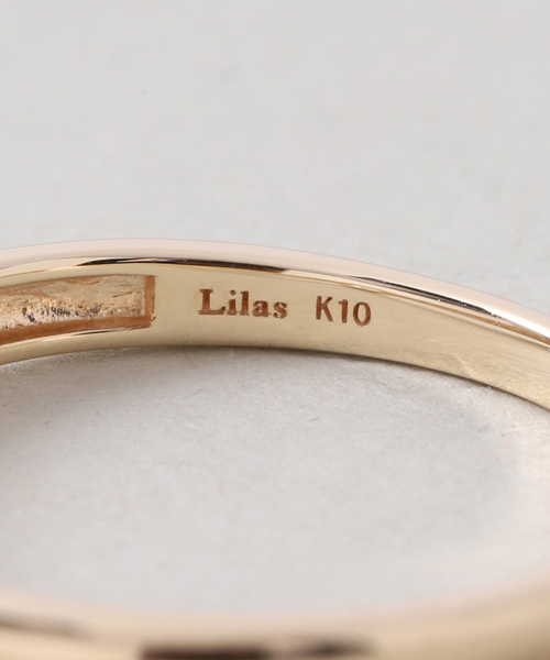 Lilas（リラ）の「WT*ダイヤアシンメトリーリング K10（リング・レディース・ゴールド・11/13/15 ）」の10枚目の写真
