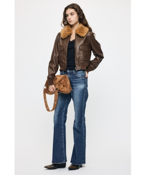 MOUSSY(マウジー)の「【26年AW新作】G-1 ジャケット(ミリタリージャケット・レディース・キャメル/ブラック・2/1)」の7枚目の写真