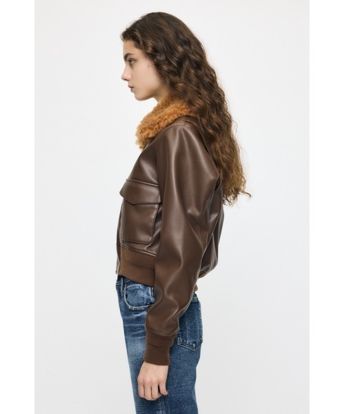 MOUSSY(マウジー)の「【26年AW新作】G-1 ジャケット(ミリタリージャケット・レディース・キャメル/ブラック・2/1)」の9枚目の写真