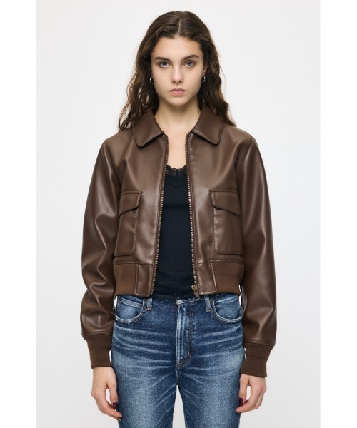 MOUSSY(マウジー)の「【26年AW新作】G-1 ジャケット(ミリタリージャケット・レディース・キャメル/ブラック・2/1)」の11枚目の写真