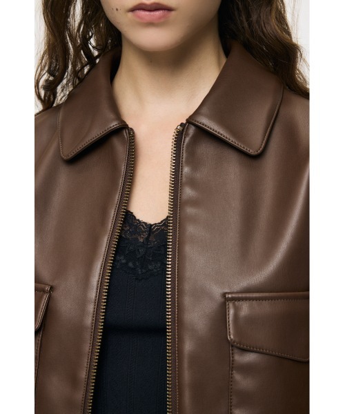 MOUSSY(マウジー)の「【26年AW新作】G-1 ジャケット(ミリタリージャケット・レディース・キャメル/ブラック・2/1)」の13枚目の写真
