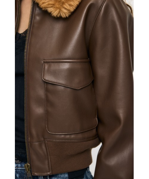 MOUSSY(マウジー)の「【26年AW新作】G-1 ジャケット(ミリタリージャケット・レディース・キャメル/ブラック・2/1)」の15枚目の写真
