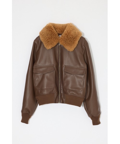 MOUSSY(マウジー)の「【26年AW新作】G-1 ジャケット(ミリタリージャケット・レディース・キャメル/ブラック・2/1)」の19枚目の写真