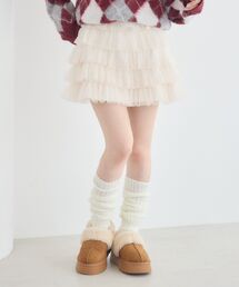 チュールミニスカート
