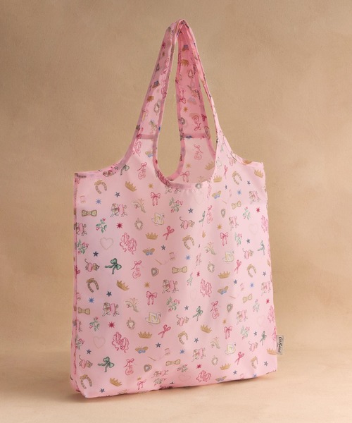 Cath Kidston(キャスキッドソン)の「フォルダウェイ ショッパー Centre stage(エコバッグ/サブバッグ・レディース・ピンク・FREE)」の1枚目の写真