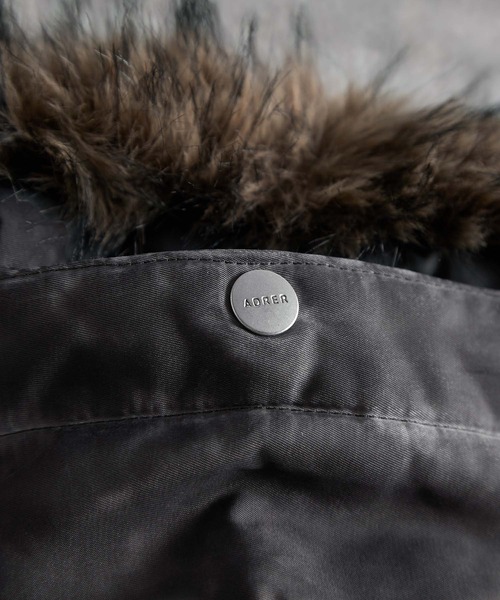 ADRER（アドラー）の「Detachable Fur Hoodie MA-1 / デタッチャブルファーフーディーMA-1（MA-1・メンズ・グレー・S/L/M/XS）」の20枚目の写真