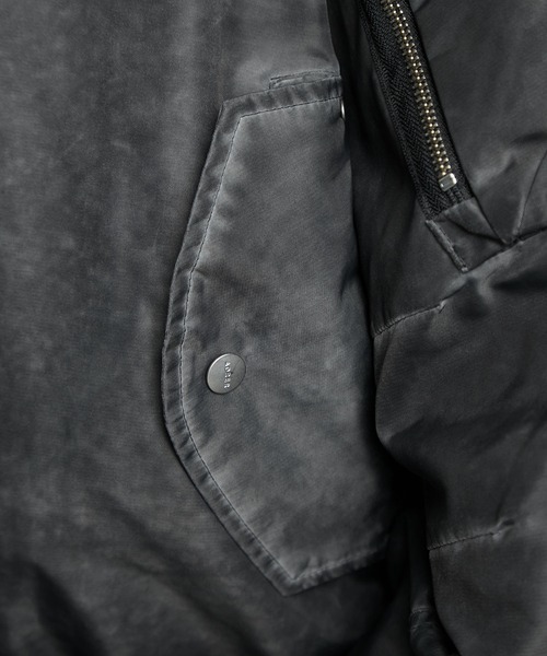 ADRER（アドラー）の「Detachable Fur Hoodie MA-1 / デタッチャブルファーフーディーMA-1（MA-1・メンズ・グレー・S/L/M/XS）」の22枚目の写真