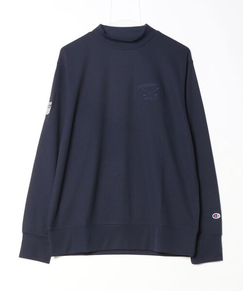 Champion Golf（チャンピオンゴルフ）の「【Champion/チャンピオン】メンズ GOLF ロングスリーブモックネックシャツ（スウェット・メンズ・グリーン/オフホワイト/ブラック/ネイビー/グレー・X-LARGE/LARGE/MEDIUM）」の5枚目の写真