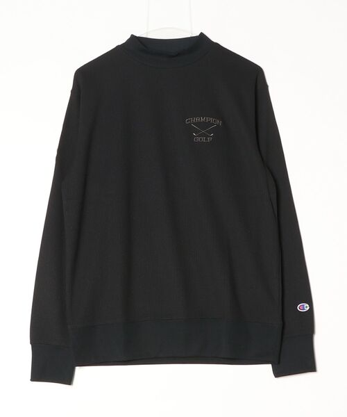 Champion Golf（チャンピオンゴルフ）の「【Champion/チャンピオン】メンズ GOLF ロングスリーブモックネックシャツ（スウェット・メンズ・グリーン/オフホワイト/ブラック/ネイビー/グレー・X-LARGE/LARGE/MEDIUM）」の2枚目の写真