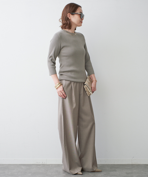 Deuxieme Classe(ドゥーズィエムクラス)の「*Easy Wide スラックス 2(その他パンツ・レディース・ウッド・38/36/34)」の5枚目の写真