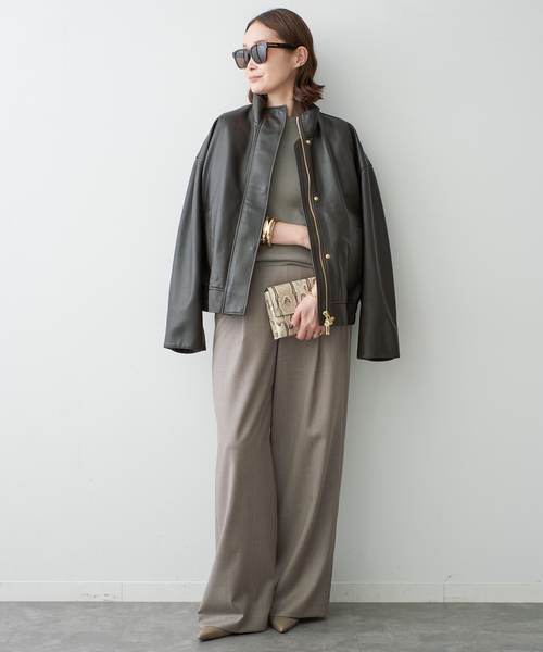Deuxieme Classe(ドゥーズィエムクラス)の「*Easy Wide スラックス 2(その他パンツ・レディース・ウッド・38/36/34)」の6枚目の写真