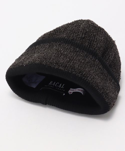 RACAL(ラカル)の「RACAL / ラカル Reversible Short Knit Cap(ニットキャップ/ビーニー・レディース・チャコールグレー/ブラウン/オレンジ・FREE)」の5枚目の写真