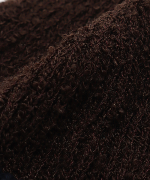 RACAL(ラカル)の「RACAL / ラカル Reversible Short Knit Cap(ニットキャップ/ビーニー・レディース・チャコールグレー/ブラウン/オレンジ・FREE)」の9枚目の写真