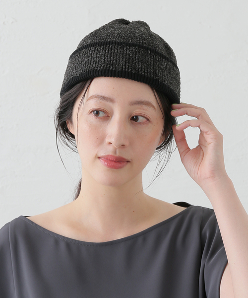 RACAL(ラカル)の「RACAL / ラカル Reversible Short Knit Cap(ニットキャップ/ビーニー・レディース・チャコールグレー/ブラウン/オレンジ・FREE)」の11枚目の写真