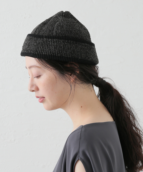 RACAL(ラカル)の「RACAL / ラカル Reversible Short Knit Cap(ニットキャップ/ビーニー・レディース・チャコールグレー/ブラウン/オレンジ・FREE)」の12枚目の写真