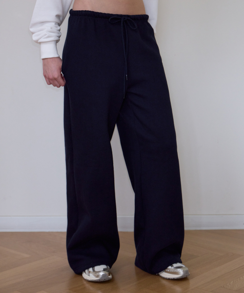 ROSEFRANTZ（ロゼフランツ）の「Rose Embroidery Wide Sweatpants [Navy]（スウェットパンツ・レディース・ネイビー・SMALL/MEDIUM/X-SMALL）」の6枚目の写真