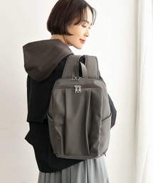 [15L/撥水/A4収納可]フロントタックデザインコンパクトリュック