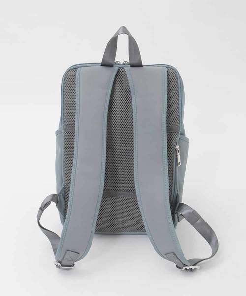 MK MICHEL KLEIN（エムケーミッシェルクラン）の「[15L/撥水/A4収納可]フロントタックデザインコンパクトリュック（バックパック/リュック・レディース・グレー/ダークインディゴブルー/ブラック・00）」の13枚目の写真