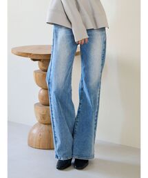 スリムストレートデニムパンツ