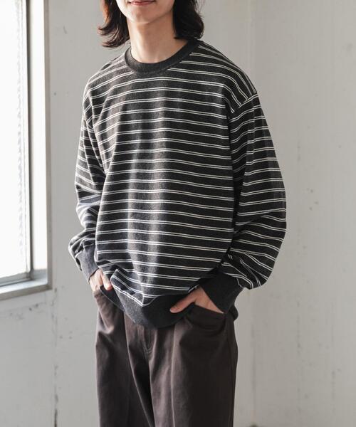 FORK&SPOON（フォークアンドスプーン）の「FORK&SPOON　PROVORONE クルーネックニット（ニット/セーター・メンズ・グレー系その他/ベージュ/レッド/ブルー系その他・4/5）」の2枚目の写真