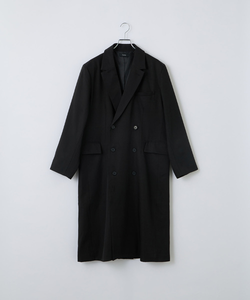 Loose/ルース(ルース)の「ダブルブレストロングチェスターコート(チェスターコート・メンズ・ブラック/チャコールグレー・M/L/S)」の19枚目の写真