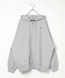 【UNISEX】ALAND/Aロゴダンボールパーカー
