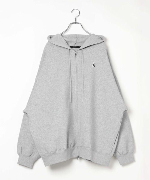 ALAND(エーランド)の「【UNISEX】ALAND/Aロゴダンボールパーカー(パーカー・レディース・グレー/ブラック・FREE)」の16枚目の写真