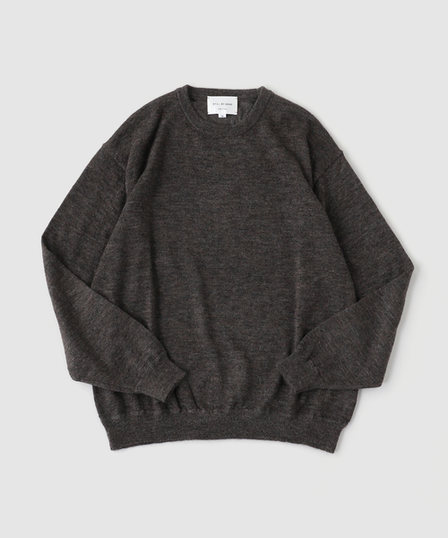 417 EDIFICE(フォーワンセブンエディフィス)の「STILL BY HAND / スティルバイハンド Wool mohair pullover(ニット/セーター・メンズ・ブラウン/チャコールグレー/ブルー・48/46)」の3枚目の写真