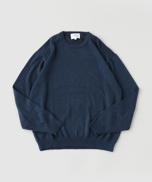 417 EDIFICE(フォーワンセブンエディフィス)の「STILL BY HAND / スティルバイハンド Wool mohair pullover(ニット/セーター・メンズ・ブラウン/チャコールグレー/ブルー・48/46)」の1枚目の写真