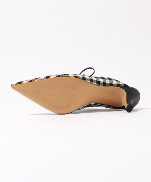 HENRI EN VARGO(ヘンリエンヴァーゴ)の「【別注】HENRI EN VARGO THELMA gingham ミュール(パンプス・レディース・ブラック系その他・36/37/38)」の4枚目の写真