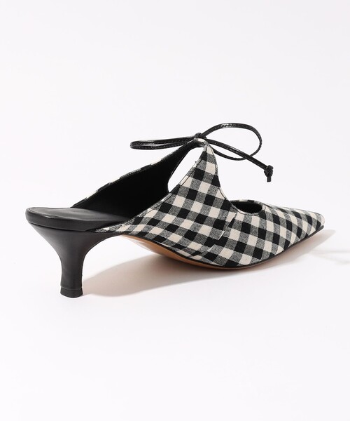 HENRI EN VARGO(ヘンリエンヴァーゴ)の「【別注】HENRI EN VARGO THELMA gingham ミュール(パンプス・レディース・ブラック系その他・36/37/38)」の5枚目の写真