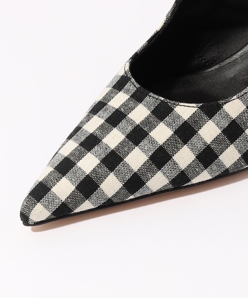 HENRI EN VARGO(ヘンリエンヴァーゴ)の「【別注】HENRI EN VARGO THELMA gingham ミュール(パンプス・レディース・ブラック系その他・36/37/38)」の6枚目の写真