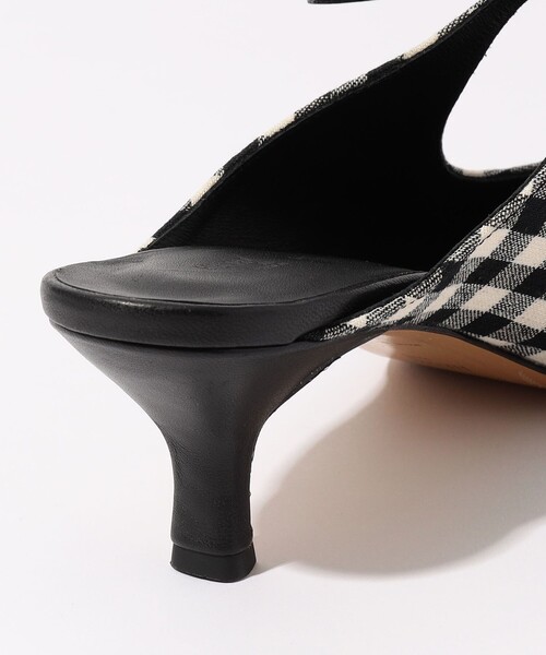HENRI EN VARGO(ヘンリエンヴァーゴ)の「【別注】HENRI EN VARGO THELMA gingham ミュール(パンプス・レディース・ブラック系その他・36/37/38)」の7枚目の写真