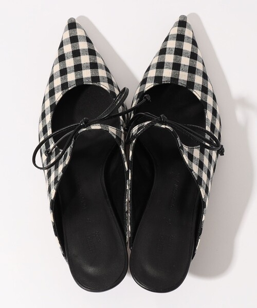HENRI EN VARGO(ヘンリエンヴァーゴ)の「【別注】HENRI EN VARGO THELMA gingham ミュール(パンプス・レディース・ブラック系その他・36/37/38)」の8枚目の写真