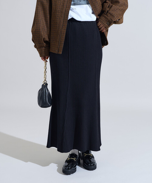 FREAK'S STORE(フリークスストア)の「リブマーメイドスカート(スカート・レディース・ブラック/ネイビー/チャコール/ブラウン・フリ-)」の18枚目の写真