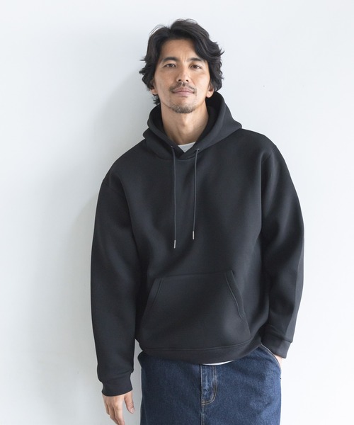 URBAN RESEARCH Sonny Label(アーバンリサーチサニーレーベル)の「カノコダンボールフーデッドパーカー(パーカー・メンズ・グリーン/グレー/ネイビー/ブラック・LARGE/MEDIUM)」の1枚目の写真