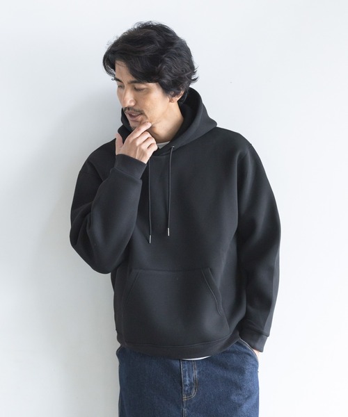 URBAN RESEARCH Sonny Label(アーバンリサーチサニーレーベル)の「カノコダンボールフーデッドパーカー(パーカー・メンズ・グリーン/グレー/ネイビー/ブラック・LARGE/MEDIUM)」の6枚目の写真