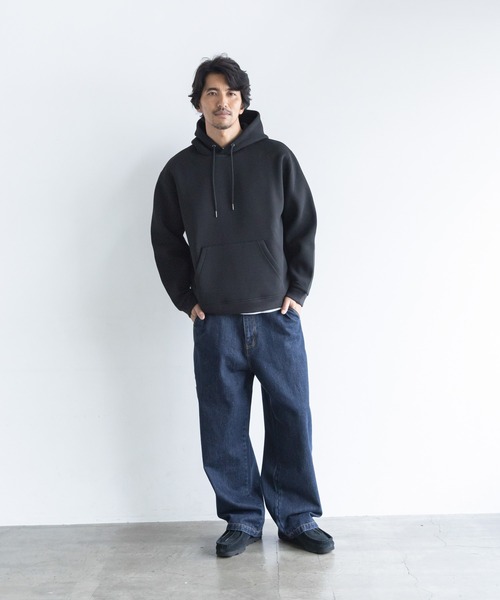 URBAN RESEARCH Sonny Label(アーバンリサーチサニーレーベル)の「カノコダンボールフーデッドパーカー(パーカー・メンズ・グリーン/グレー/ネイビー/ブラック・LARGE/MEDIUM)」の7枚目の写真