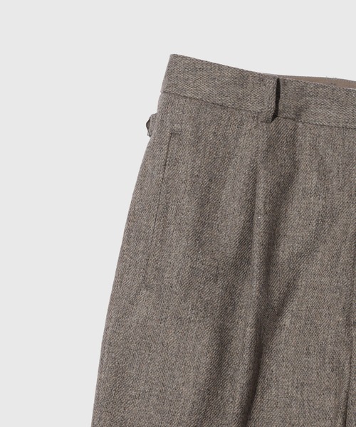 ADAM ET ROPE'(アダムエロペ)の「エコツイードワイドストレートスラックス(スラックス・メンズ・ベージュ/ブラック・M/L)」の11枚目の写真