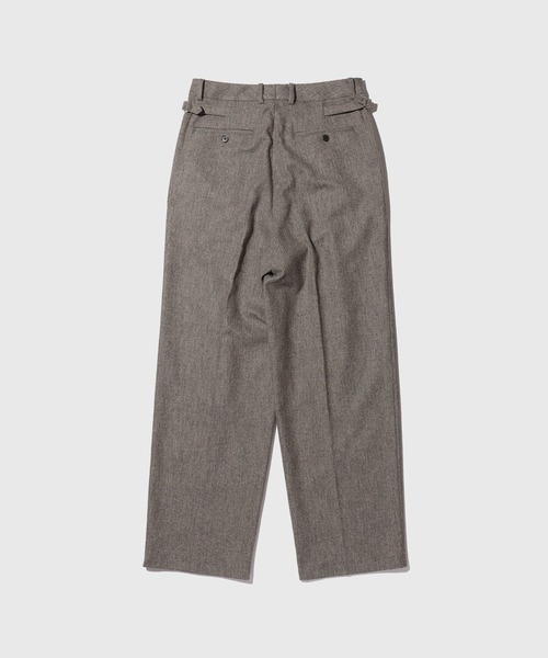 ADAM ET ROPE'(アダムエロペ)の「エコツイードワイドストレートスラックス(スラックス・メンズ・ベージュ/ブラック・M/L)」の6枚目の写真