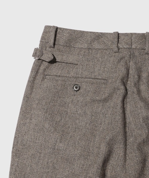 ADAM ET ROPE'(アダムエロペ)の「エコツイードワイドストレートスラックス(スラックス・メンズ・ベージュ/ブラック・M/L)」の7枚目の写真