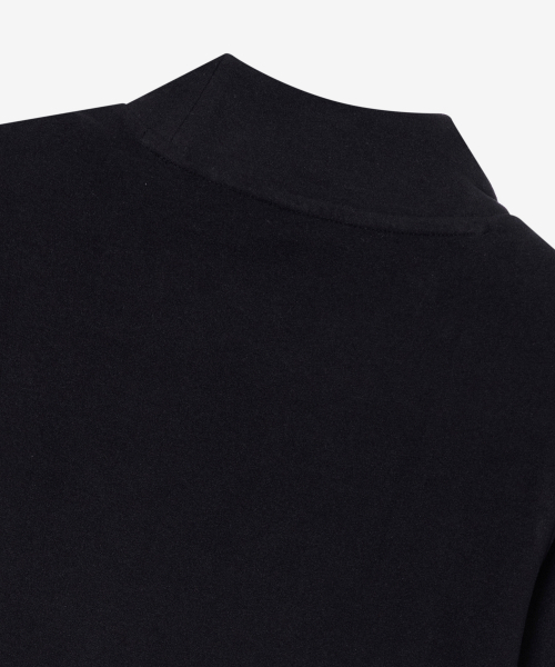 BASIC HOUSE（ベーシックハウス）の「レディース ウォーム ソフトタッチ 起毛 スリムフィット ハ   長袖Tシャツ ブラック（Tシャツ/カットソー・レディース・ブラック・100/90/85/95）」の5枚目の写真