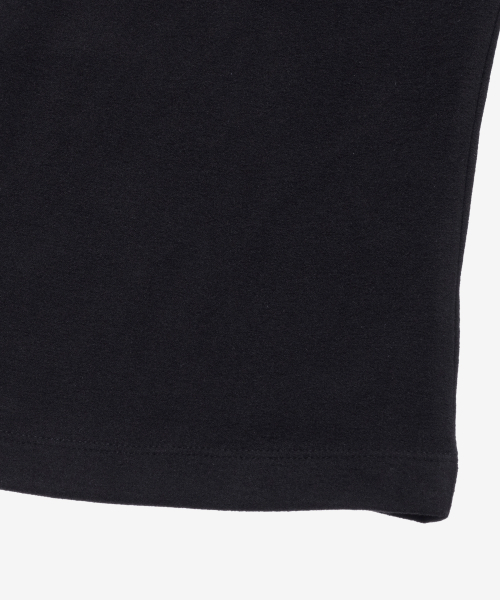 BASIC HOUSE（ベーシックハウス）の「レディース ウォーム ソフトタッチ 起毛 スリムフィット ハ   長袖Tシャツ ブラック（Tシャツ/カットソー・レディース・ブラック・100/90/85/95）」の3枚目の写真