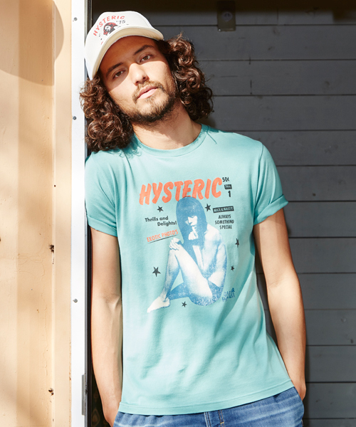 HYSTERIC GLAMOUR(ヒステリックグラマー)の「COVER GIRL2 pt T-SH(Tシャツ/カットソー・メンズ・ホワイト/グリーン/ブラック・LARGE/MEDIUM/SMALL/X-LARGE)」の3枚目の写真