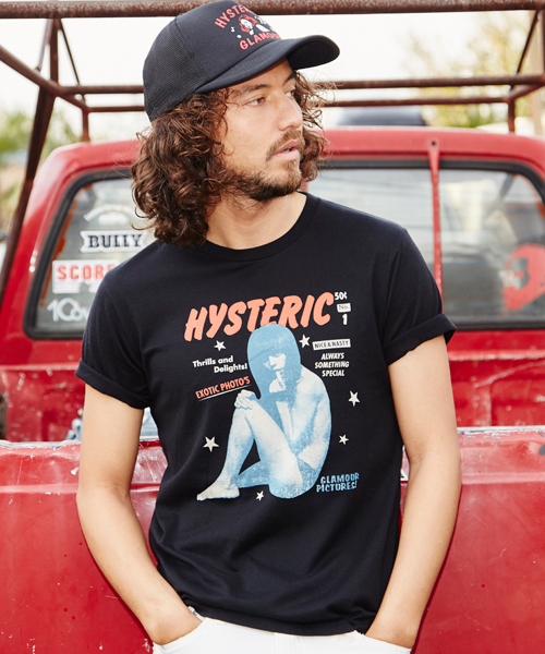 HYSTERIC GLAMOUR(ヒステリックグラマー)の「COVER GIRL2 pt T-SH(Tシャツ/カットソー・メンズ・ホワイト/グリーン/ブラック・LARGE/MEDIUM/SMALL/X-LARGE)」の1枚目の写真