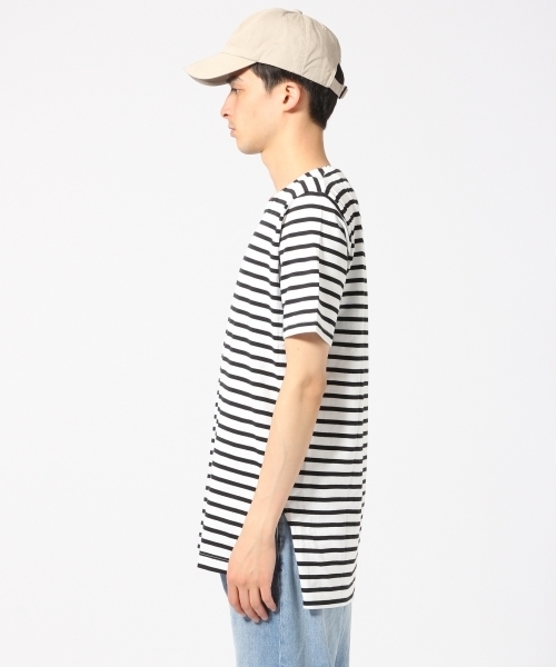 RAGEBLUE（レイジブルー）の「＜トレンドのロング丈＞40/2スリットロングカットソー/721230（Tシャツ/カットソー・メンズ・ホワイト/その他/グレー・MEDIUM/LARGE）」の11枚目の写真