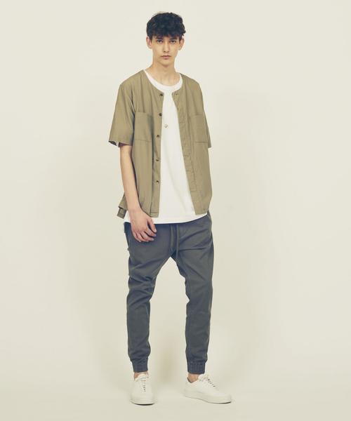 MONKEY TIME（モンキータイム）の「＜monkey time＞ ST バックサテン スキニー ジョガーパンツ◆（その他パンツ・メンズ・ベージュ/オリーブ・SMALL/X-LARGE/MEDIUM/LARGE）」の9枚目の写真